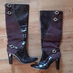 Versace Knee High Boots